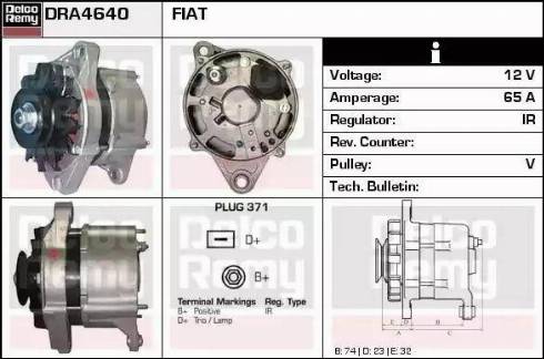 Remy DRA4640 - Генератор vvparts.bg