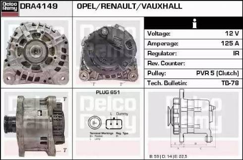 Remy DRA4149 - Генератор vvparts.bg