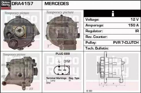 Remy DRA4157 - Генератор vvparts.bg