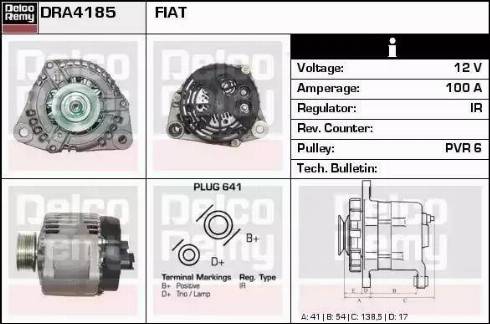 Remy DRA4185 - Генератор vvparts.bg