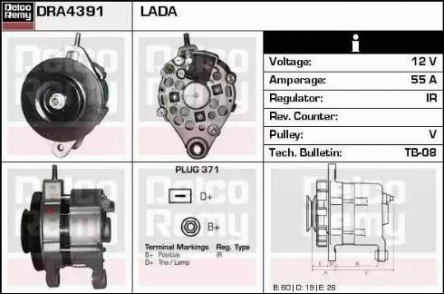 Remy DRA4391 - Генератор vvparts.bg