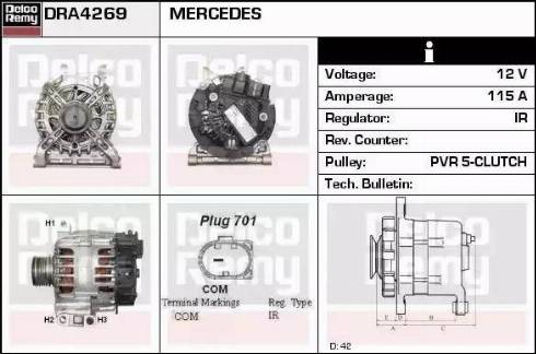 Remy DRA4269 - Генератор vvparts.bg