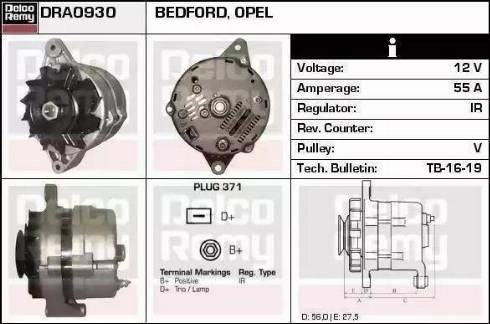 Remy DRA4460 - Генератор vvparts.bg