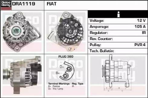 Remy DRA1119 - Генератор vvparts.bg