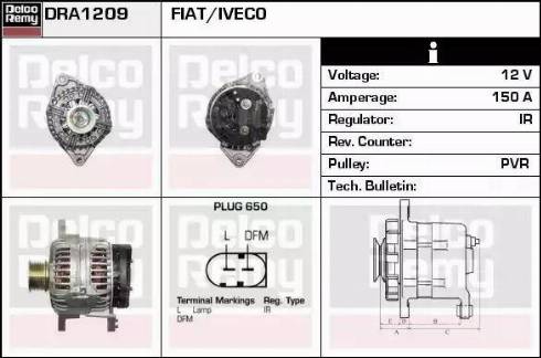 Remy DRA1209 - Генератор vvparts.bg