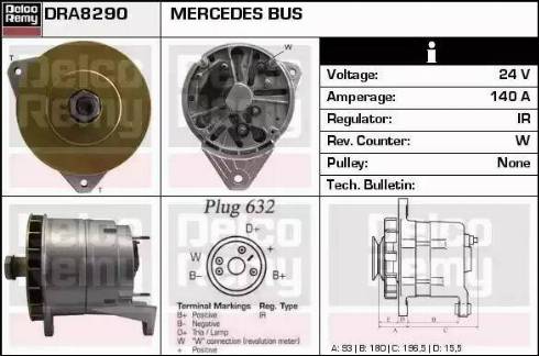 Remy DRA8290 - Генератор vvparts.bg