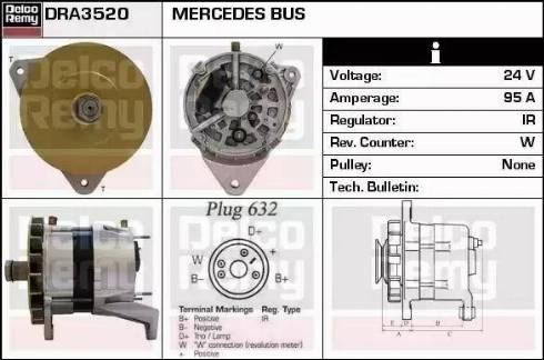 Remy DRA3520 - Генератор vvparts.bg