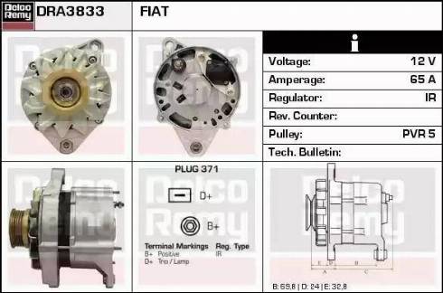 Remy DRA3833 - Генератор vvparts.bg