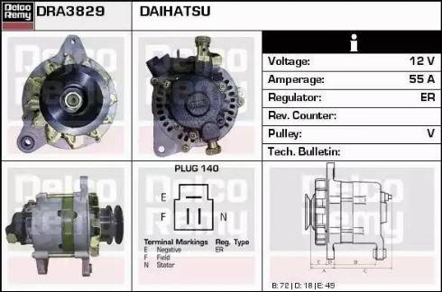 Remy DRA3829 - Генератор vvparts.bg