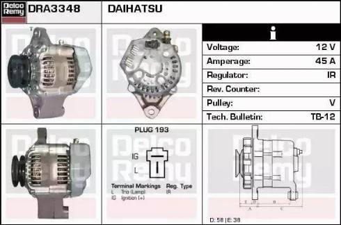 Remy DRA3348 - Генератор vvparts.bg