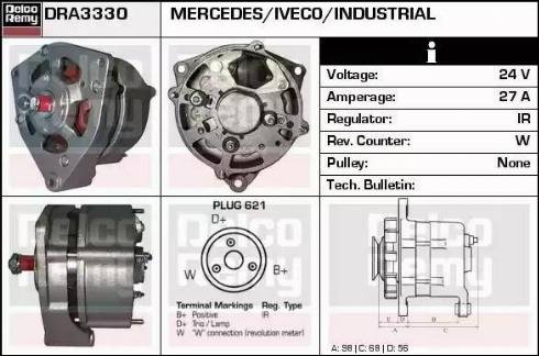 Remy DRA3330 - Генератор vvparts.bg