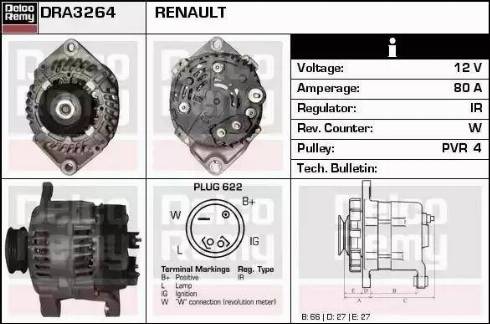 Remy DRA3264 - Генератор vvparts.bg