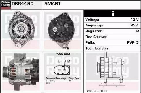 Remy DRB4490 - Генератор vvparts.bg