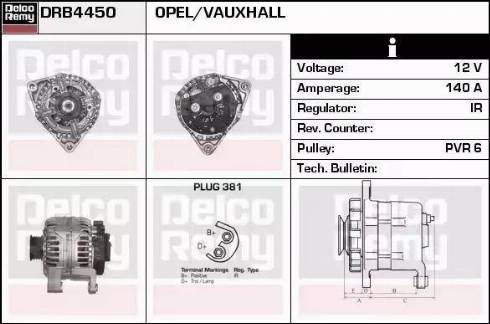 Remy DRB4450 - Генератор vvparts.bg