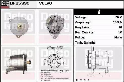 Remy DRB5990 - Генератор vvparts.bg