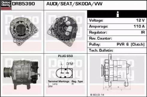 Remy DRB5390 - Генератор vvparts.bg