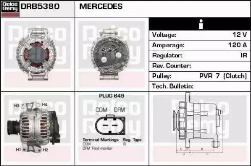 Remy DRB5380 - Генератор vvparts.bg