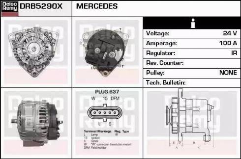 Remy DRB5290X - Генератор vvparts.bg