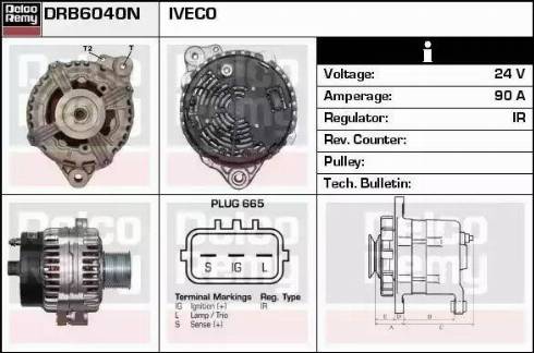 Remy DRB6040N - Генератор vvparts.bg