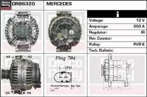 Remy DRB6320 - Генератор vvparts.bg