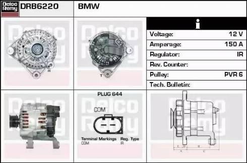 Remy DRB6220 - Генератор vvparts.bg