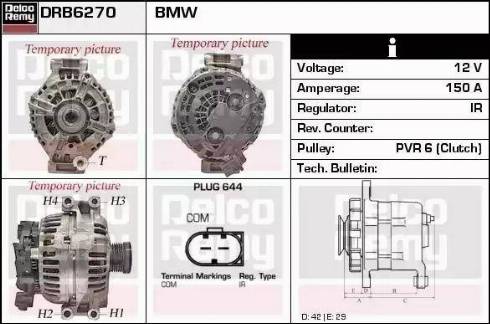 Remy DRB6270 - Генератор vvparts.bg