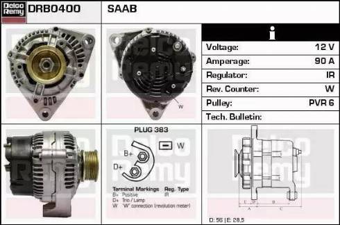 Remy DRB0400 - Генератор vvparts.bg