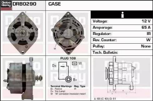 Remy DRB0290 - Генератор vvparts.bg