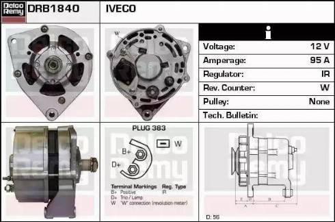 Remy DRB1840 - Генератор vvparts.bg