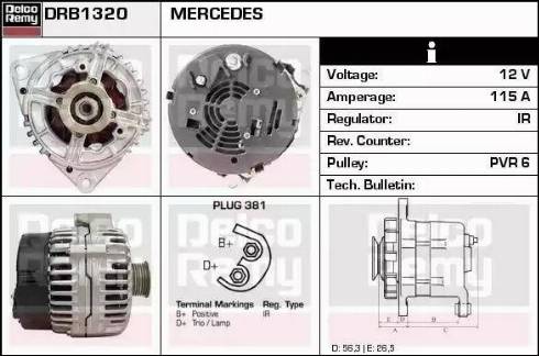 Remy DRB1320 - Генератор vvparts.bg