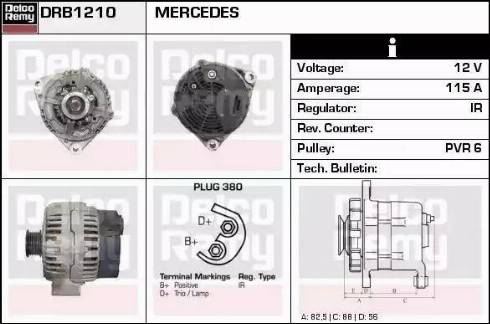 Remy DRB1210 - Генератор vvparts.bg