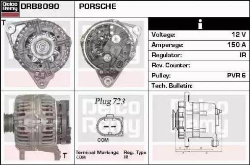 Remy DRB8090 - Генератор vvparts.bg