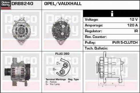 Remy DRB8240 - Генератор vvparts.bg