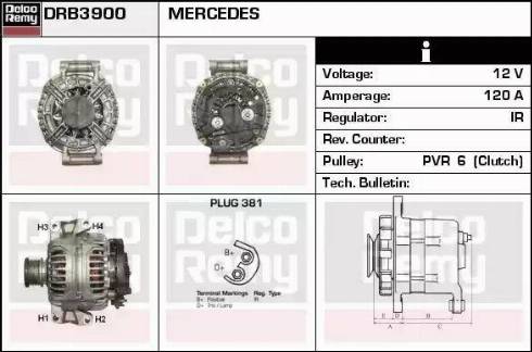 Remy DRB3900 - Генератор vvparts.bg