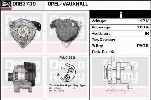 Remy DRB3730 - Генератор vvparts.bg