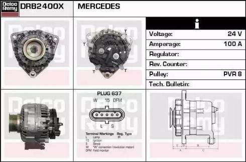 Remy DRB2400X - Генератор vvparts.bg