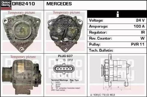 Remy DRB2410 - Генератор vvparts.bg