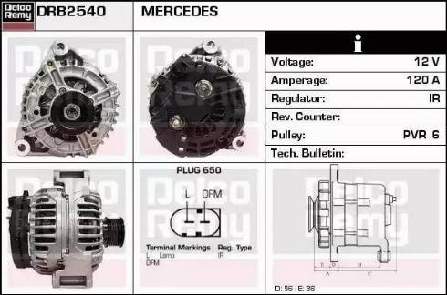 Remy DRB2540 - Генератор vvparts.bg