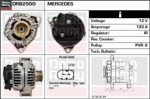 Remy DRB2550 - Генератор vvparts.bg