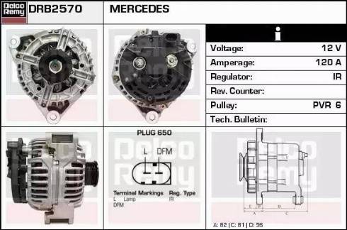 Remy DRB2570 - Генератор vvparts.bg