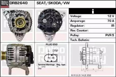 Remy DRB2640 - Генератор vvparts.bg