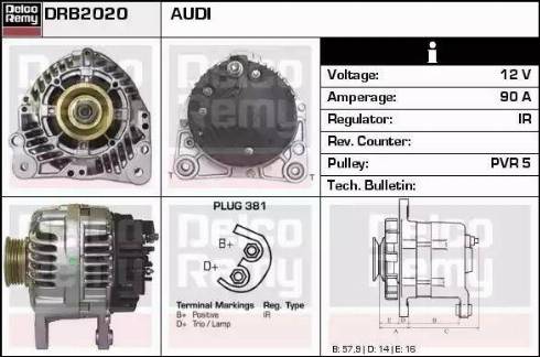 Remy DRB2020 - Генератор vvparts.bg