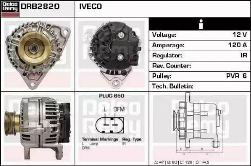 Remy DRB2820 - Генератор vvparts.bg