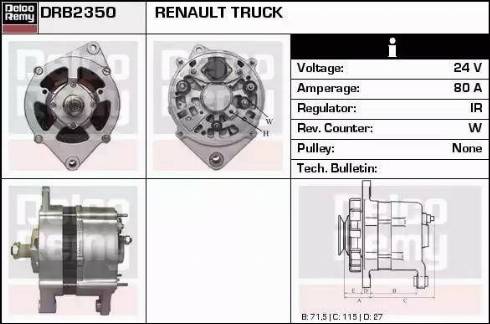 Remy DRB2350 - Генератор vvparts.bg