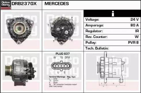 Remy DRB2370X - Генератор vvparts.bg