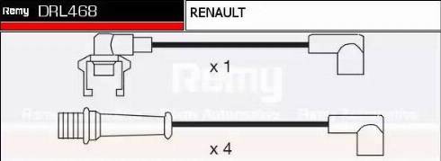 Remy DRL468 - Комплект запалителеи кабели vvparts.bg
