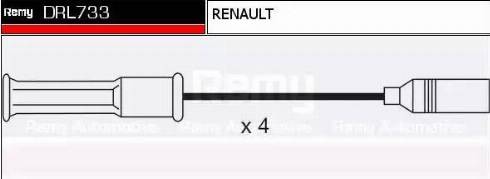 Remy DRL733 - Комплект запалителеи кабели vvparts.bg