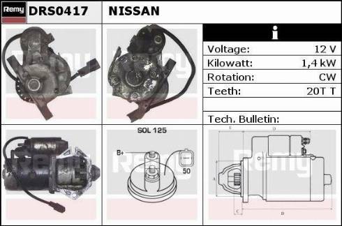 Remy DRS0417 - Стартер vvparts.bg