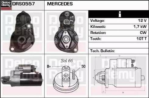 Remy DRS0557 - Стартер vvparts.bg