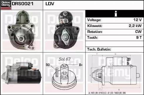 Remy DRT2520 - Стартер vvparts.bg